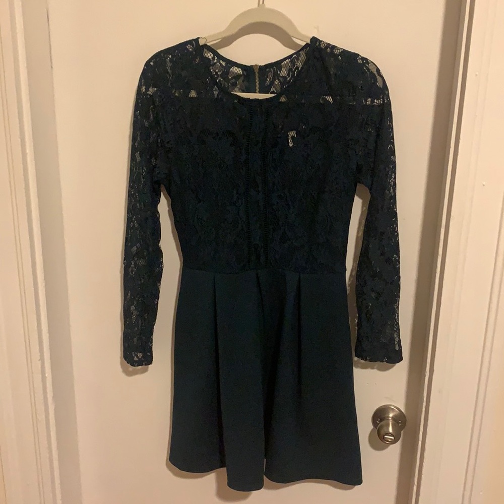 Green holiday dress